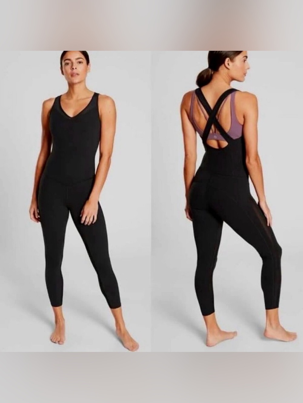 Athleta Black Formation Bodysuit in Powervita